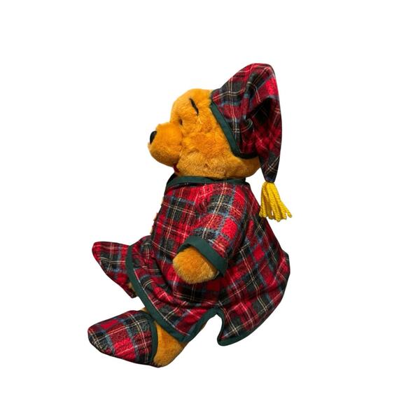 The Disney Store Winnie The Pooh Plaid Pj’s Pajamas Stuffed Plush Doll 14” - Picture 2 of 7